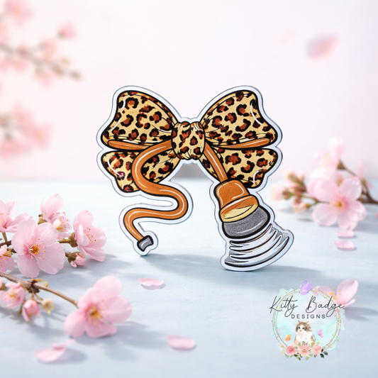 Coquette Ultrasound Wand, Sonographer Inspired Badge Reel