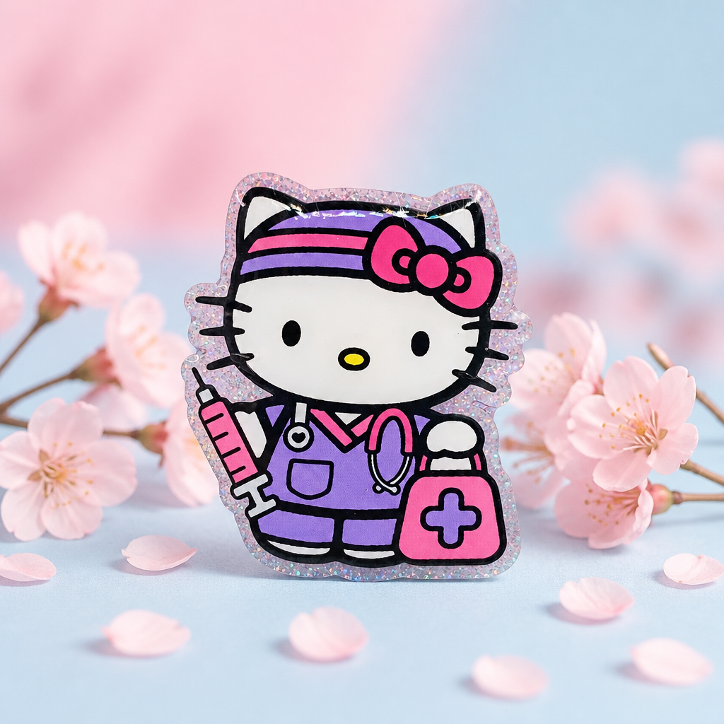 Nurse Kitty Badge Reel