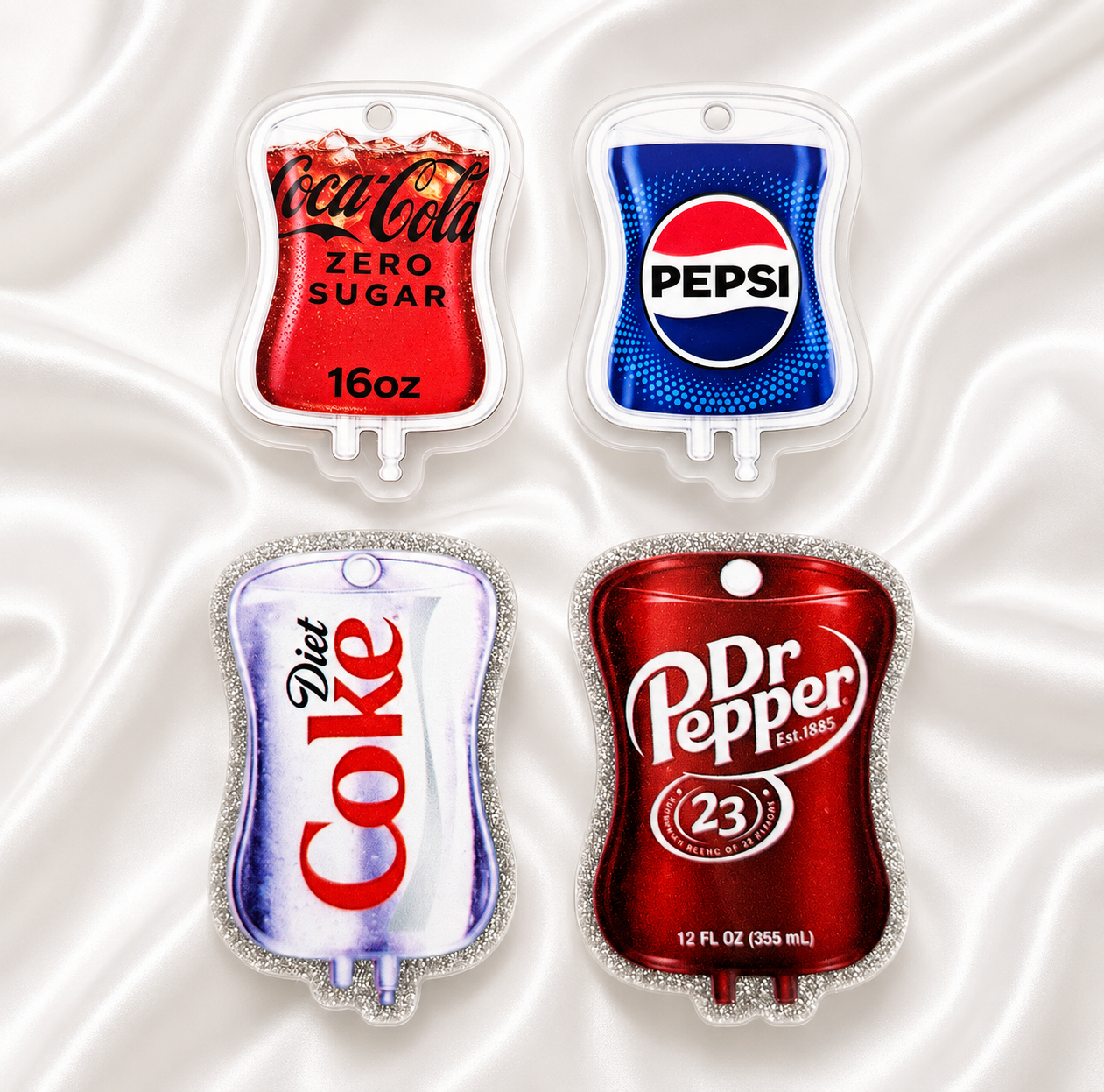 Energy Drink & Soda Inspired Retractable ID Badge