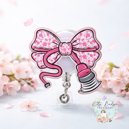 Coquette Ultrasound Wand, Sonographer Inspired Badge Reel