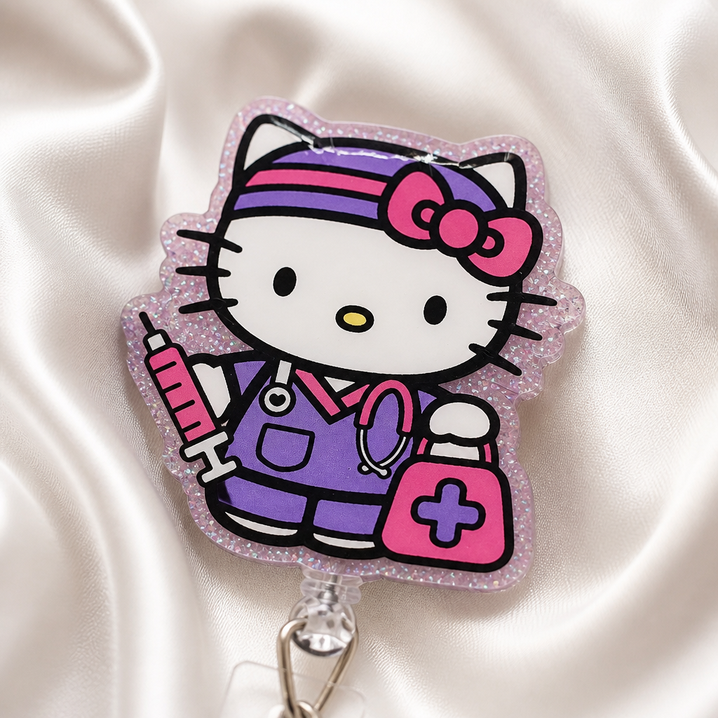 Nurse Kitty Badge Reel
