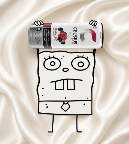 Doodle Energy Drink Badge Reel