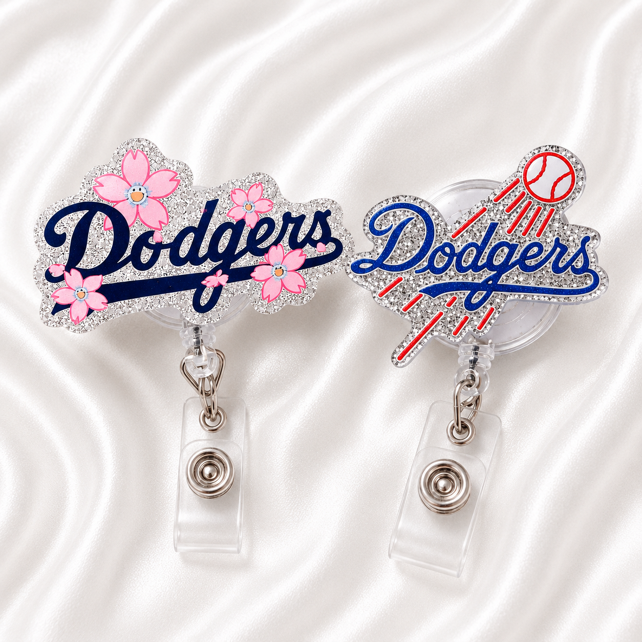 ✨ Cute Sports Retractable ID Holder
