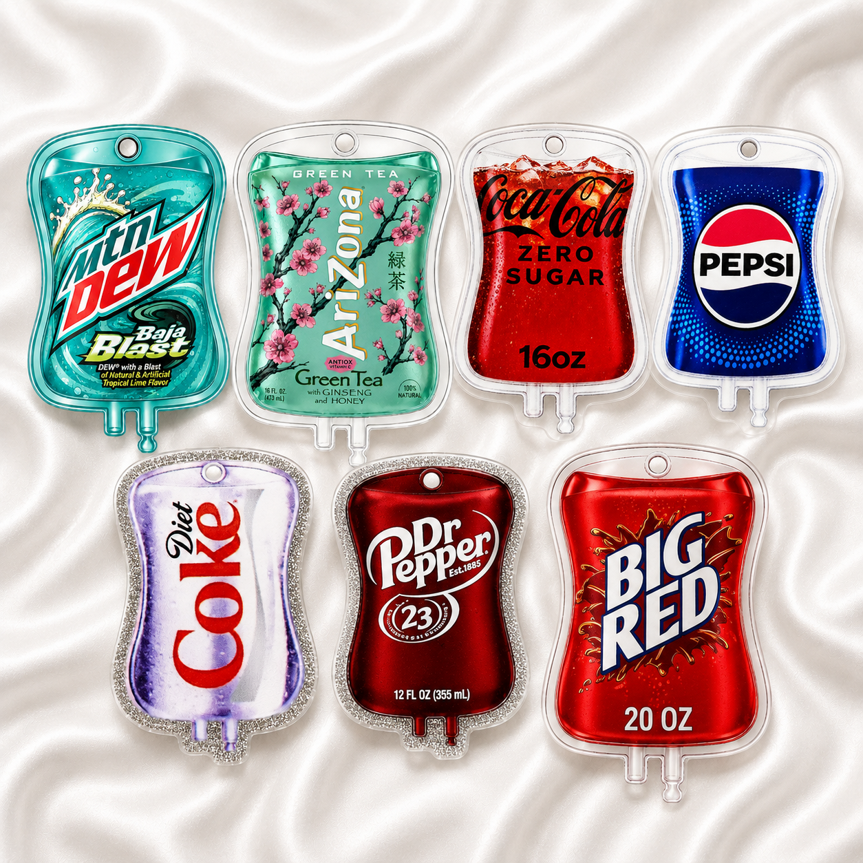 Energy Drink & Soda Inspired Retractable ID Badge