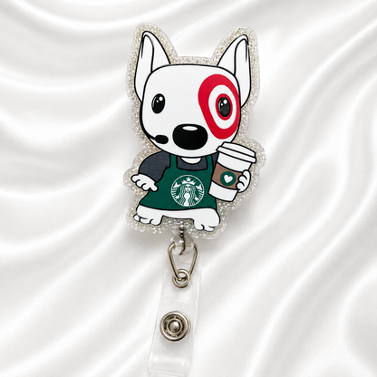 Coffee Lover Kitty Badge Reel