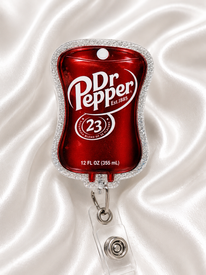 Energy Drink & Soda Inspired Retractable ID Badge