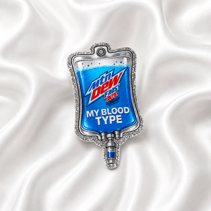“My Blood Type” Badge Reel Collection – Cute Glitter IV Bag ID Holder