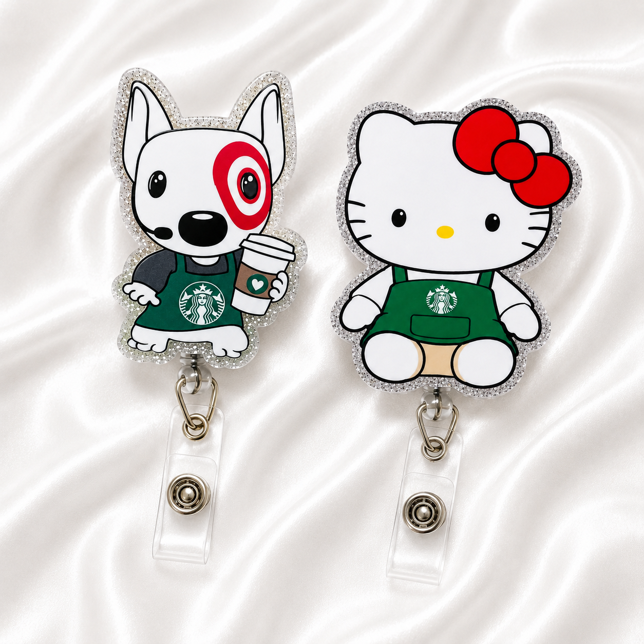 Coffee Lover Kitty Badge Reel