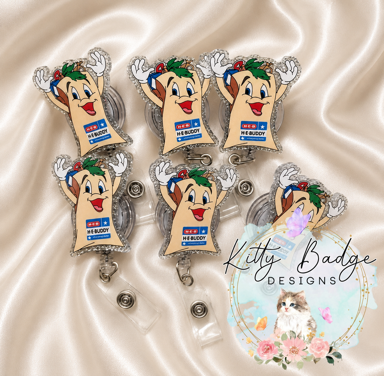 Grocery Buddy Badge Reel for Work